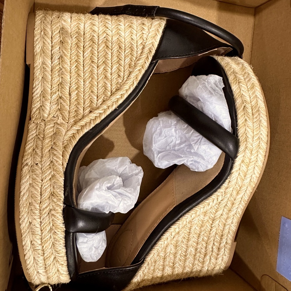 Black Platform Wedges